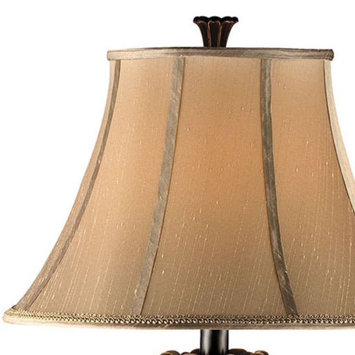 Atlas Lighting Lyon 34'' High 1Lt Table Lamp, Bronze/Beige