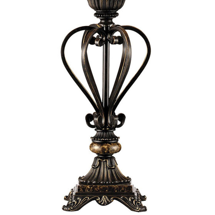 Atlas Lighting Lyon 34'' High 1Lt Table Lamp, Bronze/Beige