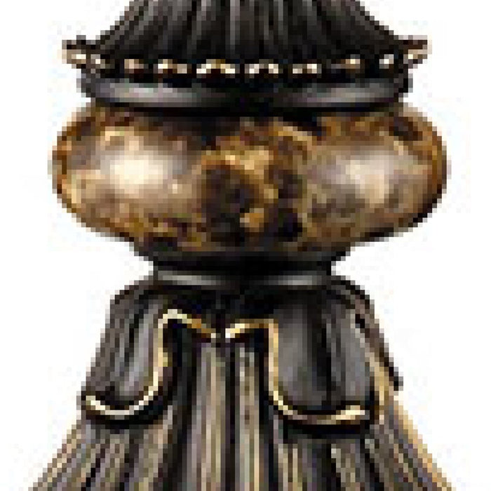 Atlas Lighting Lyon 34'' High 1Lt Table Lamp, Bronze/Beige