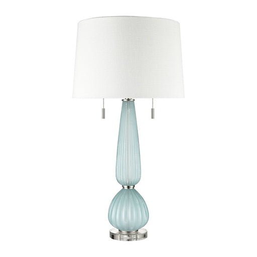 Atlas Lighting Mariani 34''H 2Lt Table Lamp Set of 2, Blue/Silver