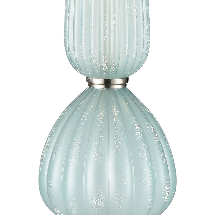 Atlas Lighting Mariani 34''H 2Lt Table Lamp Set of 2, Blue/Silver