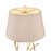 Atlas Lighting Morely 26'' High 1Lt Table Lamp, Gold Leaf/Brown