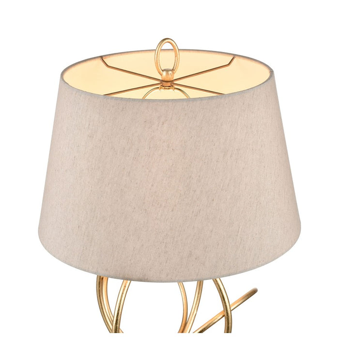 Atlas Lighting Morely 26'' High 1Lt Table Lamp, Gold Leaf/Brown