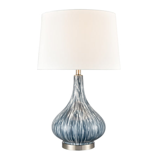 Atlas Lighting Northcott 28'' High 1Lt Table Lamp, Blue/White