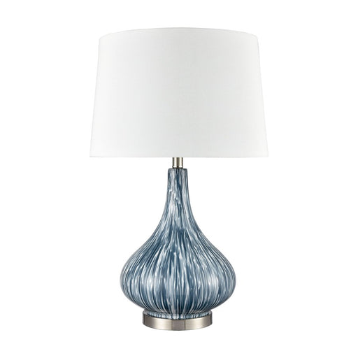 Atlas Lighting Northcott 28'' High 1Lt Table Lamp, Blue/White