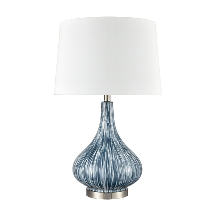 Atlas Lighting Northcott 28'' High 1Lt Table Lamp, Blue/White