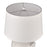 Atlas Lighting Oxford 25'' High 1Lt Table Lamp, White/White