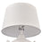 Atlas Lighting Oxford 25'' High 1Lt Table Lamp, White/White