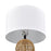Atlas Lighting Peckham 30'' High 1Lt Table Lamp, Natural/White
