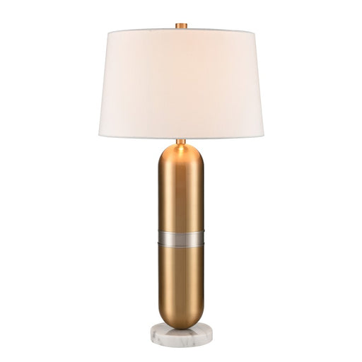 Atlas Lighting Pill 34'' High 1Lt Table Lamp, Aged Brass/White