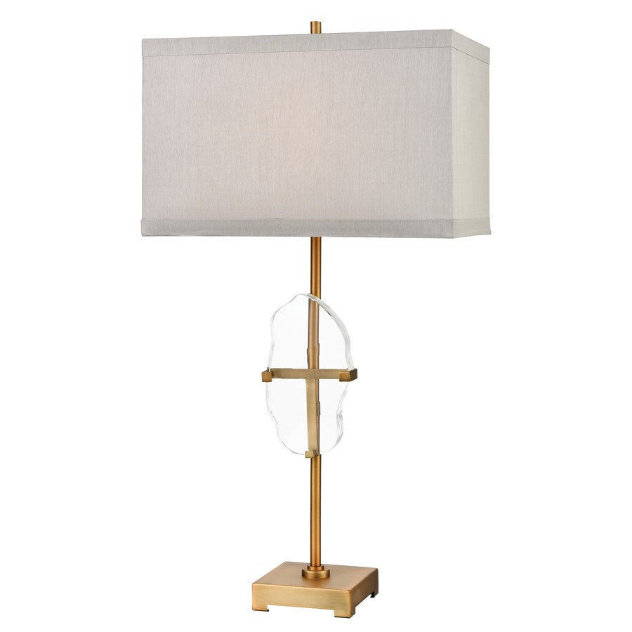 Atlas Lighting Priorato 34'' High 1Lt Table Lamp, Cafe Bronze/Gray
