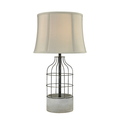 Atlas Lighting Rochefort 27''H 1Lt Table Lamp, Bronze/Cream/Ivory