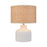 Atlas Lighting Rockport 17''H 1Lt Table Lamp, Matte White/Natural