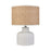 Atlas Lighting Rockport 17''H 1Lt Table Lamp, Matte White/Natural