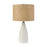 Atlas Lighting Rockport 23''H 1Lt Table Lamp, Matte White/Natural