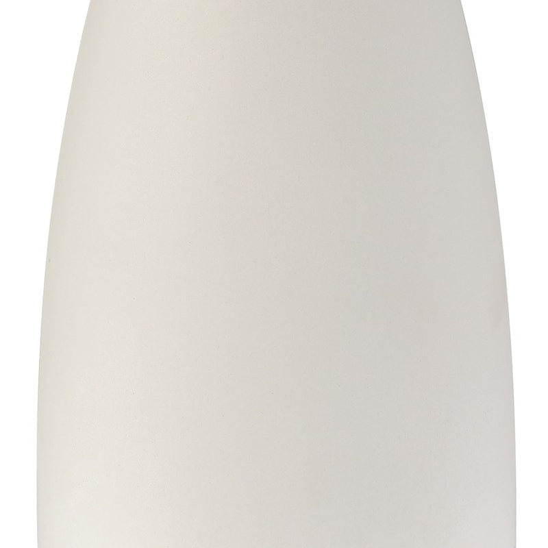 Atlas Lighting Rockport 23in 1-Light Table Lamp | Transitional Matte White Concrete and Natural Rattan Shade | Living Room | Model PL11100-WH
