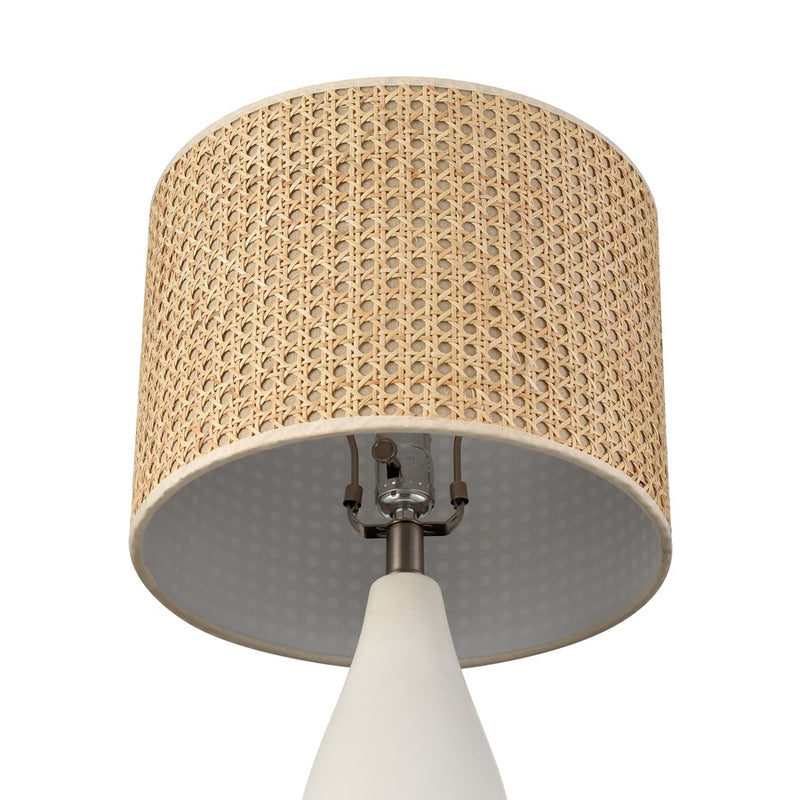 Atlas Lighting Rockport 23''H 1Lt Table Lamp, Matte White/Natural