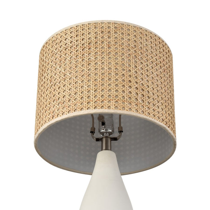 Atlas Lighting Rockport 23''H 1Lt Table Lamp, Matte White/Natural