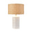 Atlas Lighting Seymour 24.5''H 1Lt Table Lamp, White Glaze/Natural