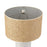 Atlas Lighting Seymour 24.5''H 1Lt Table Lamp, White Glaze/Natural
