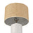 Atlas Lighting Seymour 24.5''H 1Lt Table Lamp, White Glaze/Natural