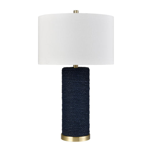 Atlas Lighting Sherman 27.5'' High 1Lt Table Lamp, Navy/White