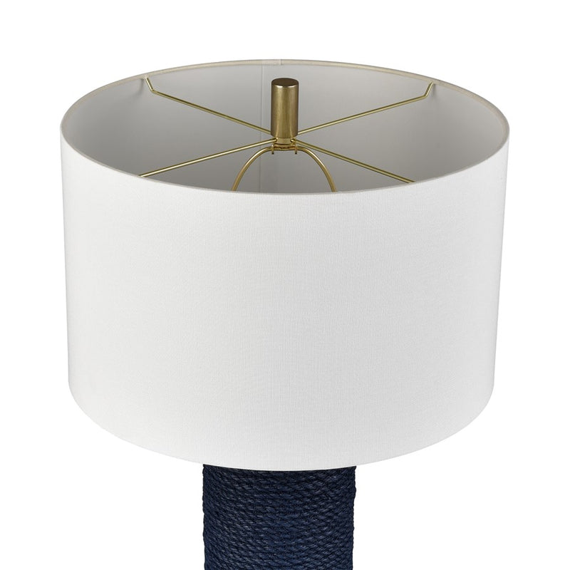Atlas Lighting Sherman 27.5'' High 1Lt Table Lamp, Navy/White