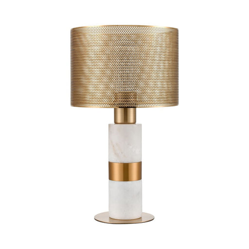 Atlas Lighting Sureshot 15'' High 1Lt Table Lamp, Aged Brass/Brass