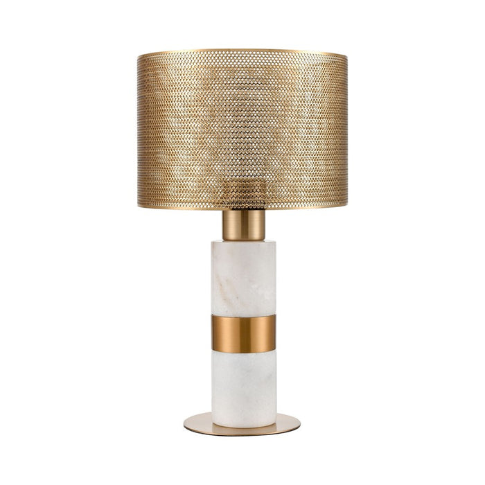 Atlas Lighting Sureshot 15'' High 1Lt Table Lamp, Aged Brass/Brass