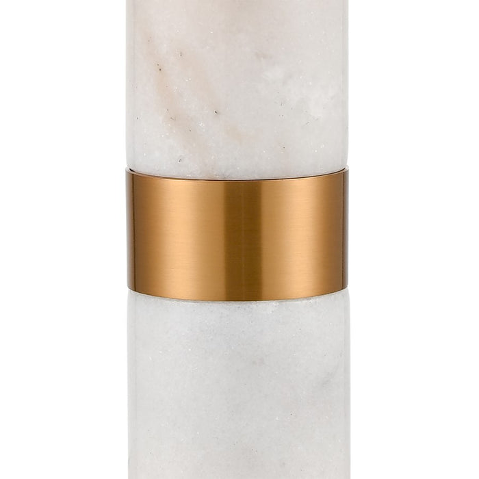 Atlas Lighting Sureshot 15'' High 1Lt Table Lamp, Aged Brass/Brass