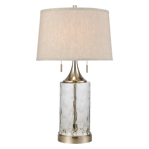 Atlas Lighting Tribeca 27'' High 2Lt Table Lamp, Clear/Gray
