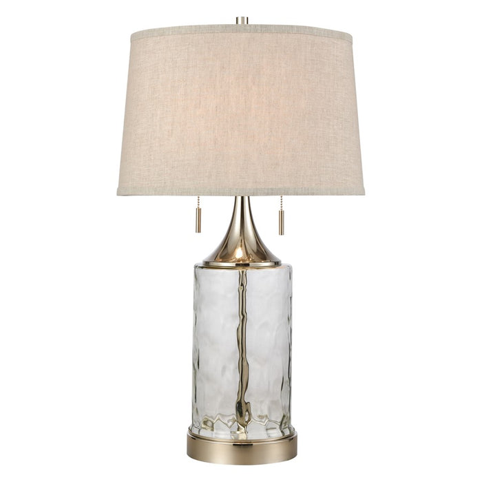 Atlas Lighting Tribeca 27'' High 2Lt Table Lamp, Clear/Gray