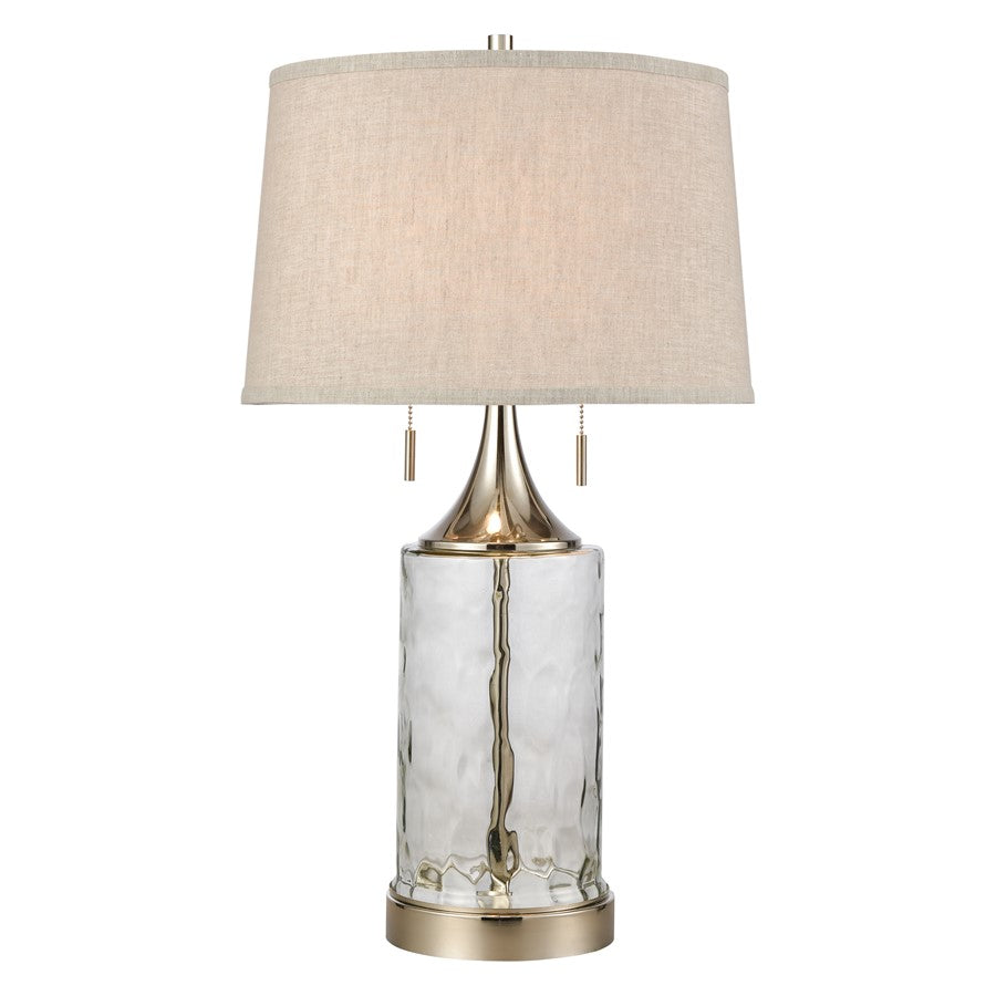 Atlas Lighting Tribeca 27'' High 2Lt Table Lamp, Clear/Gray