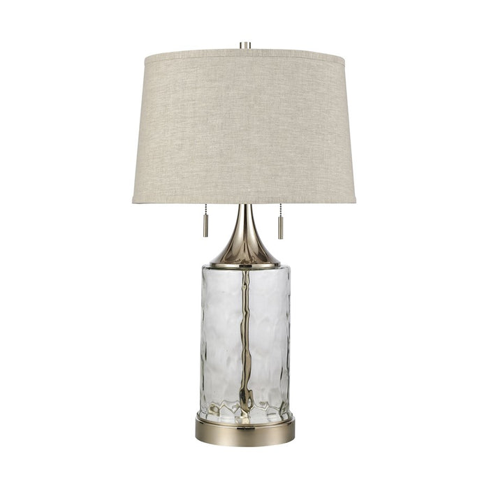 Atlas Lighting Tribeca 27'' High 2Lt Table Lamp, Clear/Gray