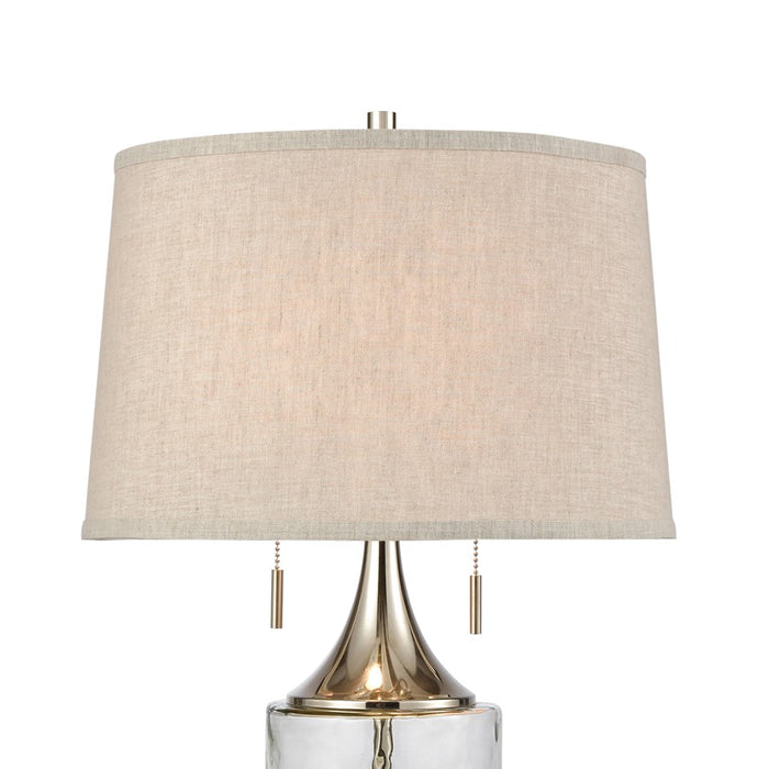 Atlas Lighting Tribeca 27'' High 2Lt Table Lamp, Clear/Gray