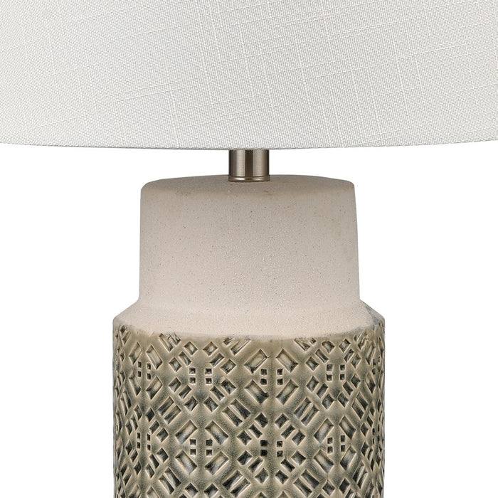 Atlas Lighting Tula 30'' High 1Lt Table Lamp Set of 2, Gray/White