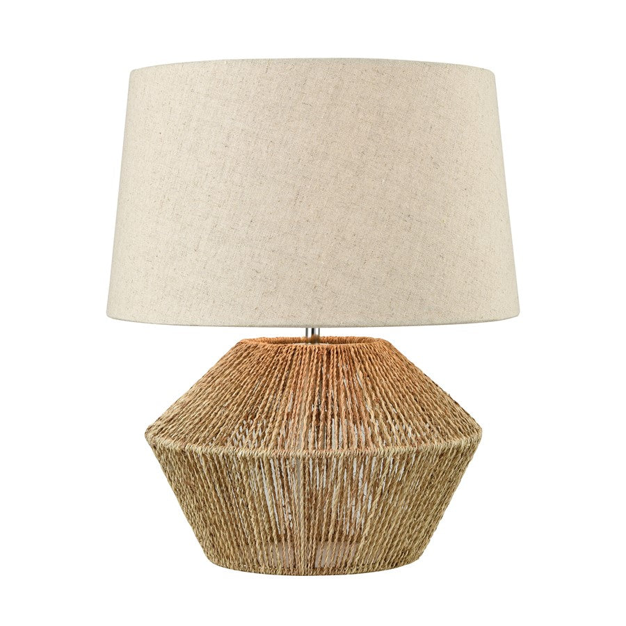 Atlas Lighting Vavda 19.5'' High 1Lt Table Lamp, Natural/Off White