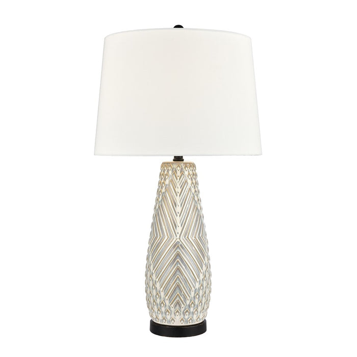 Atlas Lighting Whitland 30'' High 1Lt Table Lamp, Gray/White