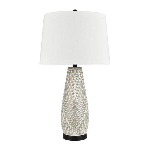Atlas Lighting Whitland 30'' High 1Lt Table Lamp, Gray/White