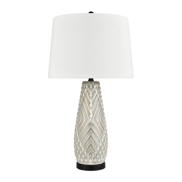 Atlas Lighting Whitland 30'' High 1Lt Table Lamp, Gray/White
