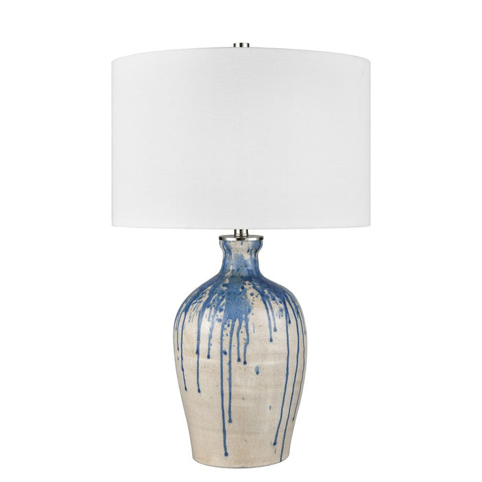 Atlas Lighting Winship 26'' High 1Lt Table Lamp, White/White