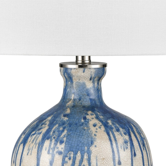 Atlas Lighting Winship 26'' High 1Lt Table Lamp, White/White
