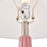 Atlas Lighting Abbey Lane 30'' High 1Lt Table Lamp, Pink/White