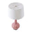 Atlas Lighting Abbey Lane 30'' High 1Lt Table Lamp, Pink/White