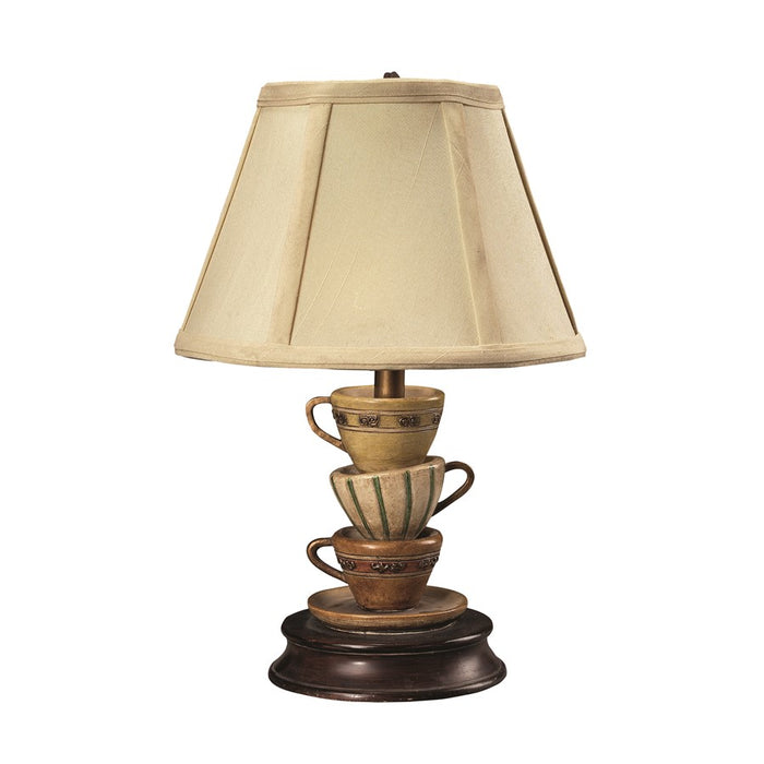 Atlas Accent Lamp 12.8''H 1Lt Table Lamp, Multi/Cream/Ivory