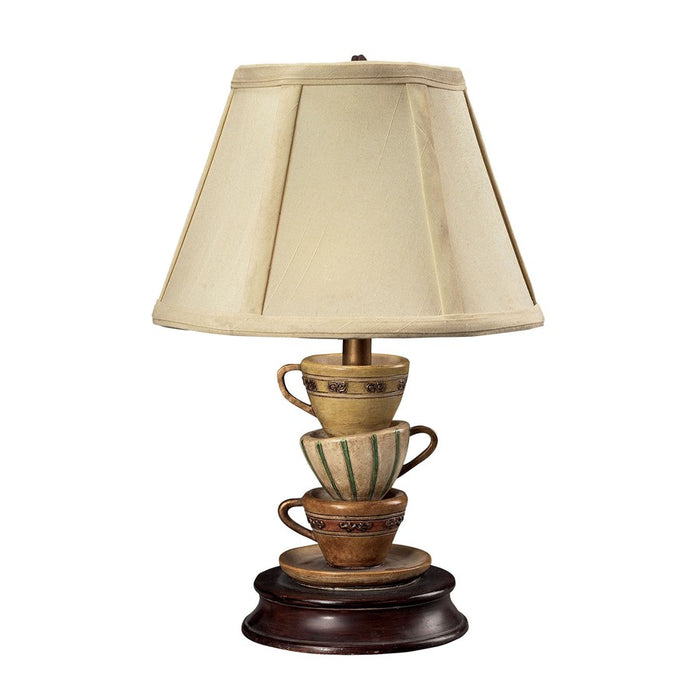Atlas Accent Lamp 12.8''H 1Lt Table Lamp, Multi/Cream/Ivory