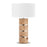 Atlas Lighting Cahill 28'' High 1Lt Table Lamp, Natural Burl/White