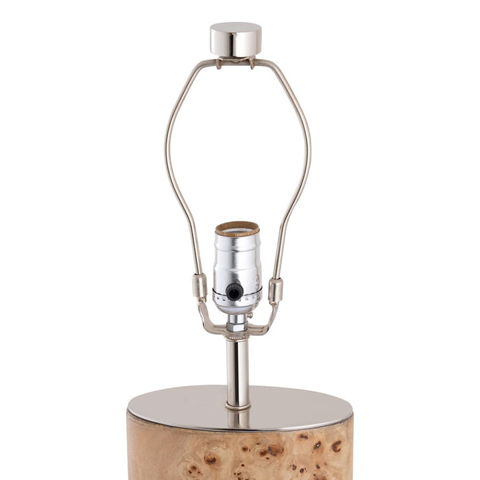 Atlas Lighting Cahill 28'' High 1Lt Table Lamp, Natural Burl/White