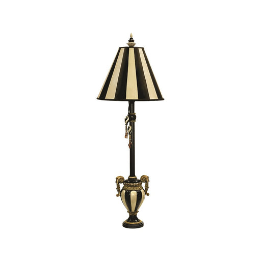 Atlas Lighting Carnival Stripe 32''H 1Lt Table Lamp, Black/Black