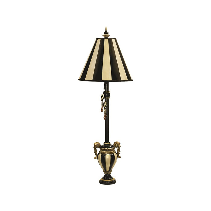 Atlas Lighting Carnival Stripe 32''H 1Lt Table Lamp, Black/Black